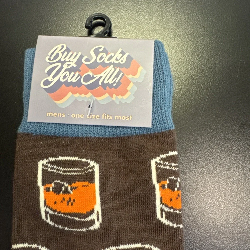 NEW Novelty  Mens Crew Whiskey Socks One Size  Funny Gift Father's Day Gifts‎